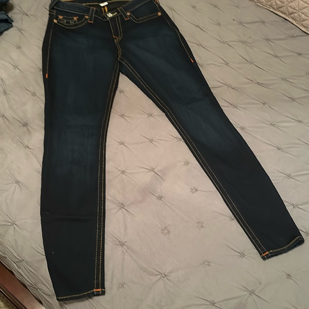 True Religion Dark Blue Jeans. Size 29 Skinny.